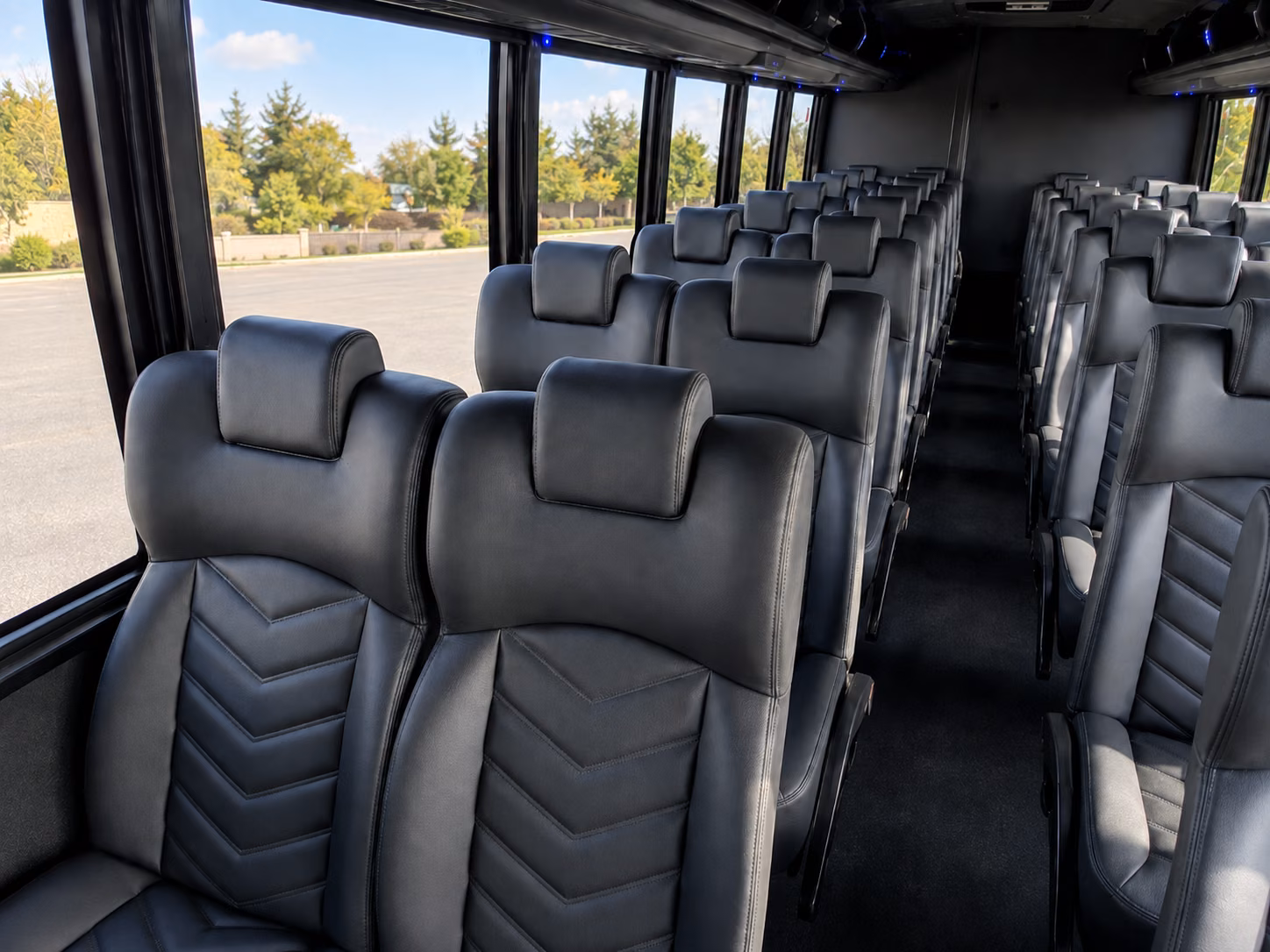 newport beach airport transportation onboard seating